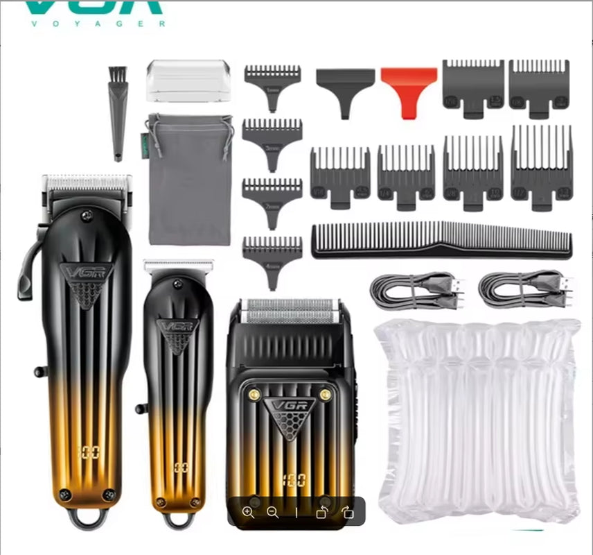 644 Gradient Hair Cutting Combination Electric Shaver Rechargeable Professional Men'S Hair Clipper Carving Electric Pusher