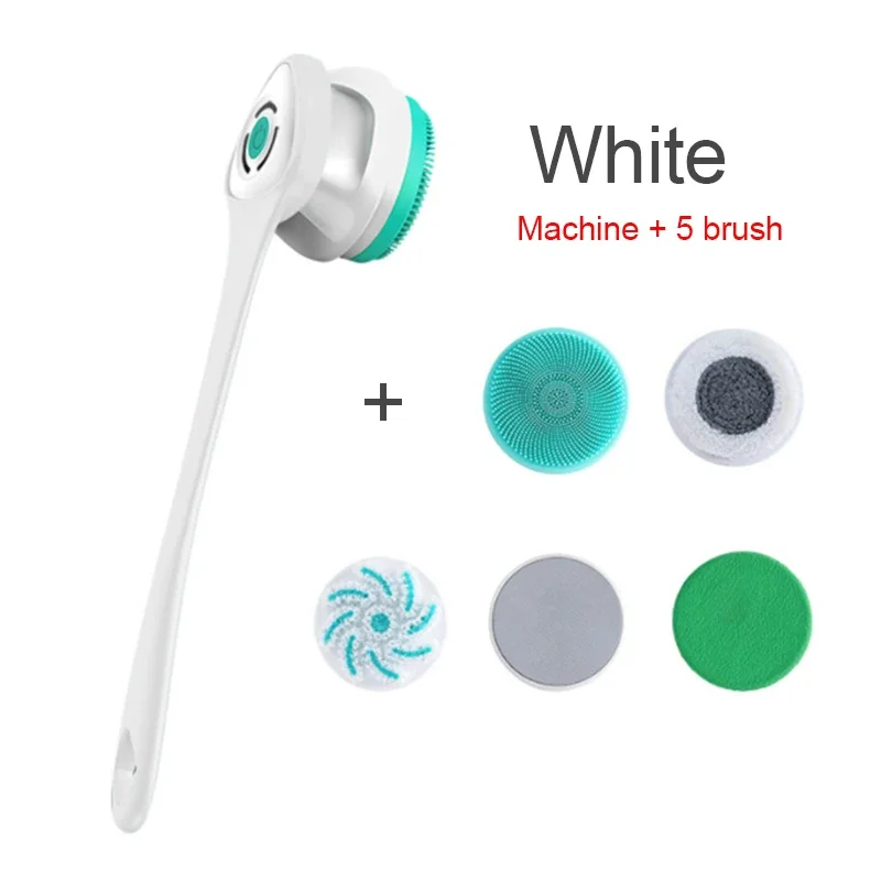 5-in-1 Electric Shower Brush Set