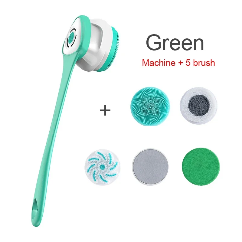 5-in-1 Electric Shower Brush Set