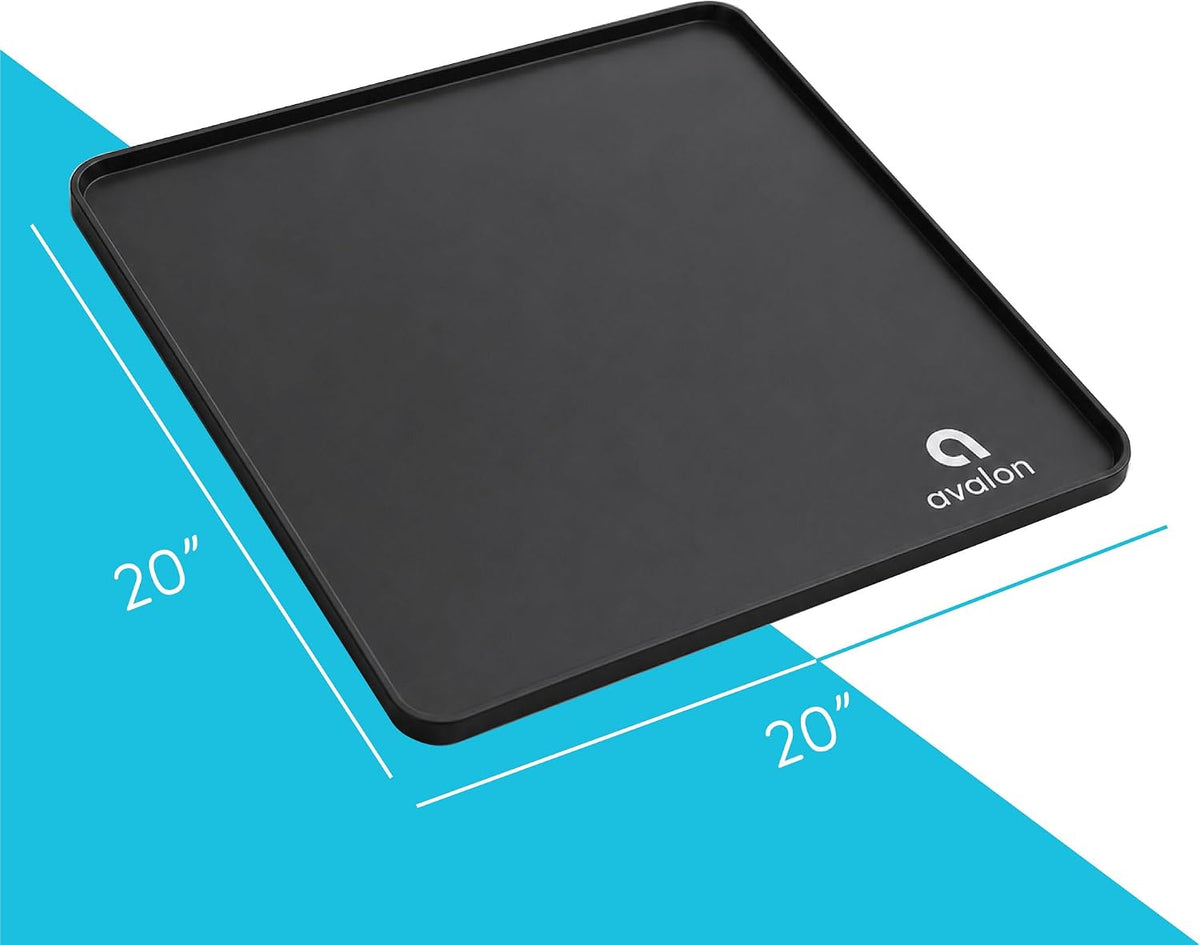 Avalon Non-Slip Silicone Water Cooler Mat Black MAT-BLK