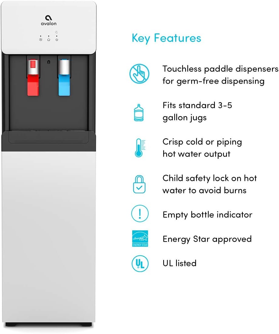 Avalon Bottom Loading Water Cooler Dispenser White