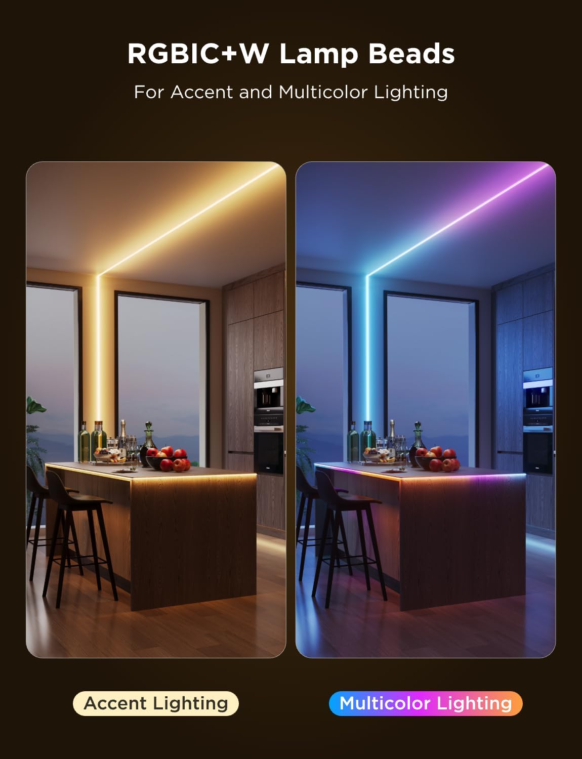 Govee COB LED Strip Light Pro RGBICW WiFi H61E6