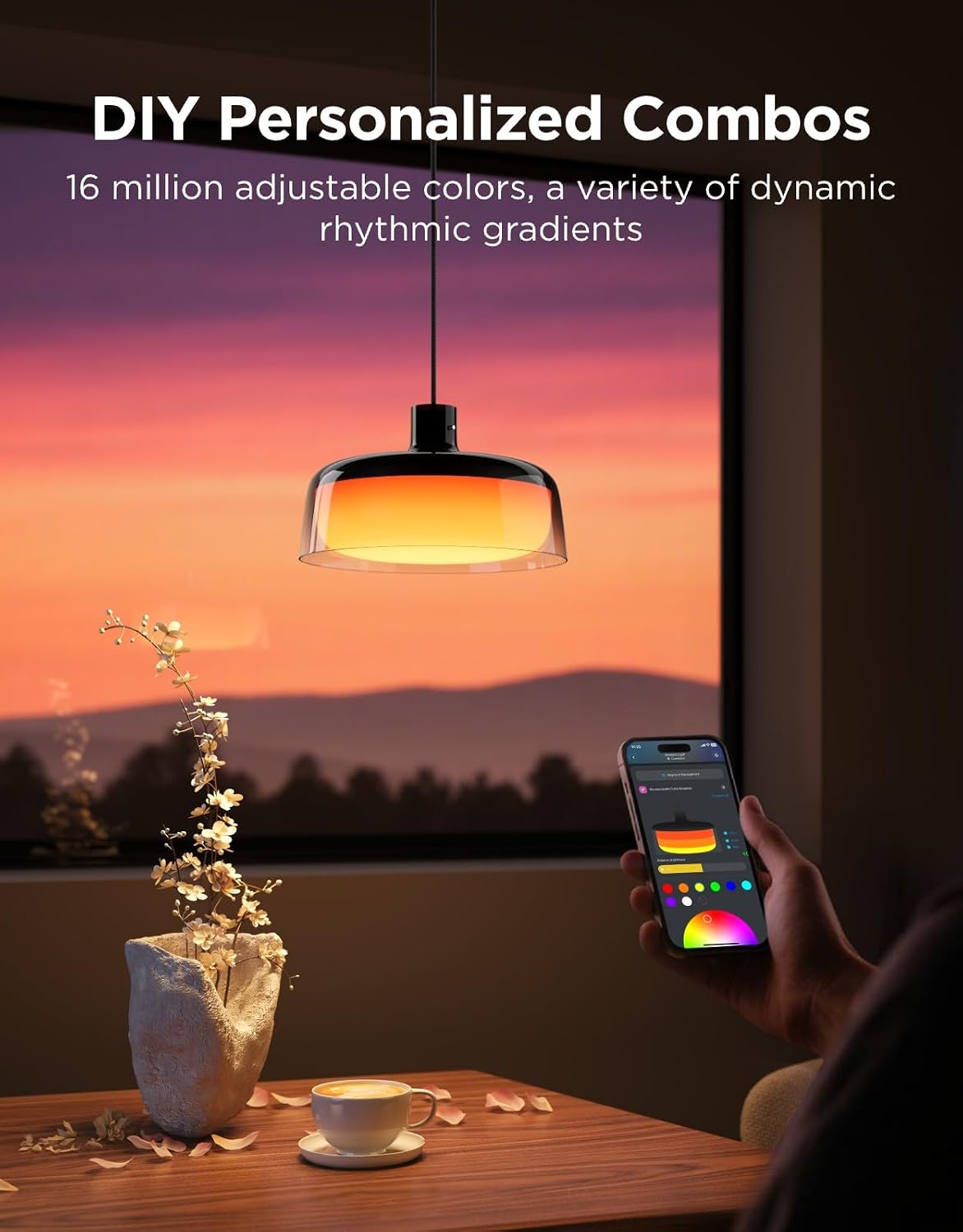 Govee Pendant Light Three-Layer RGBIC Smart Lighting H60C1