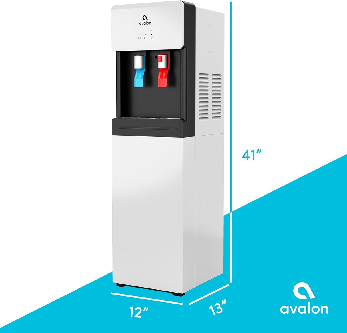 Avalon Self Cleaning Bottom Loading Water Cooler Dispenser Hot Cold A6SC-WHT