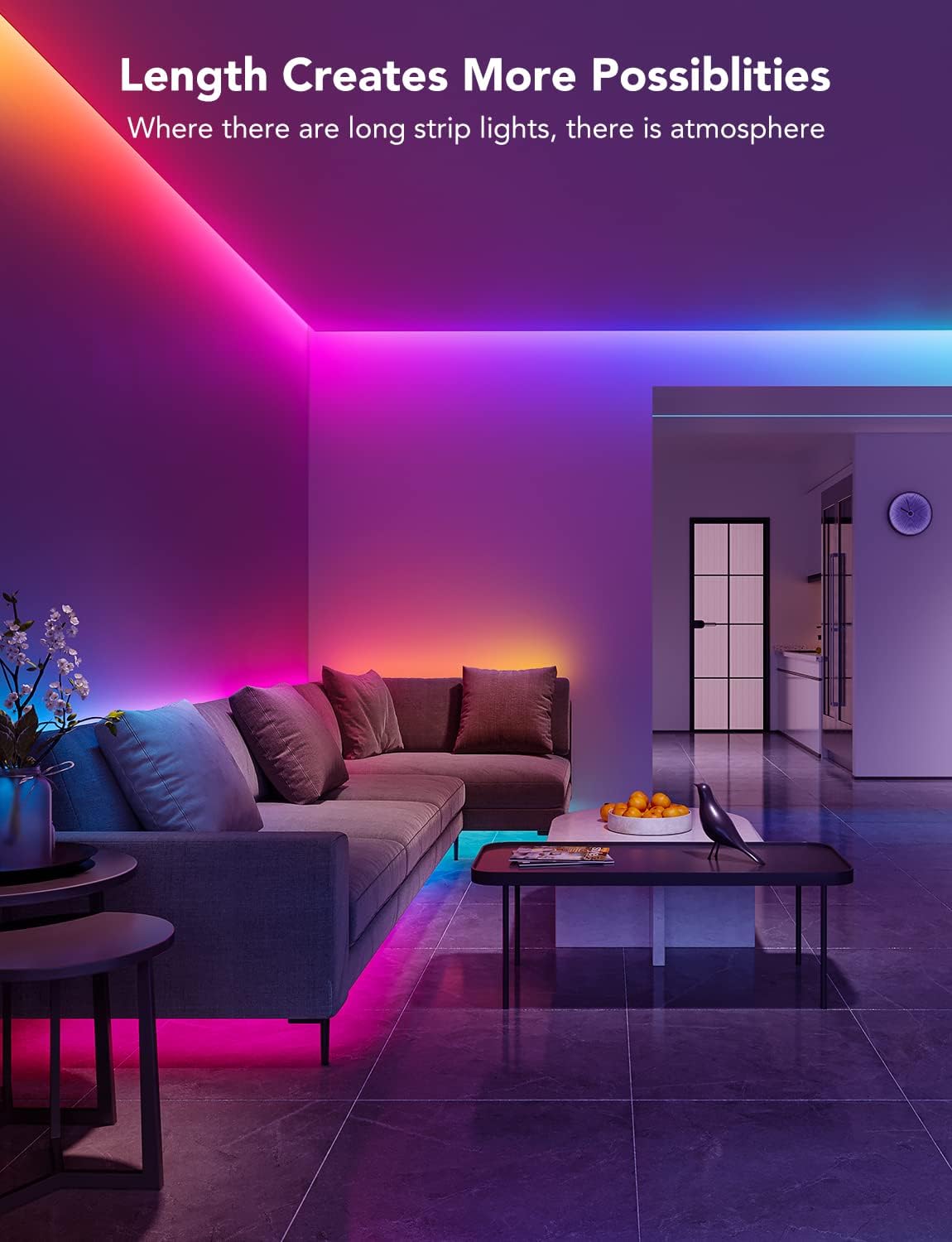 Govee RGBIC LED Strip Lights Bluetooth App Control H617E