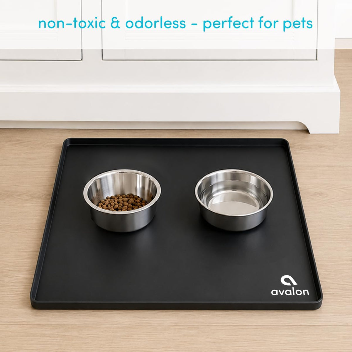 Avalon Non-Slip Silicone Water Cooler Mat Black MAT-BLK