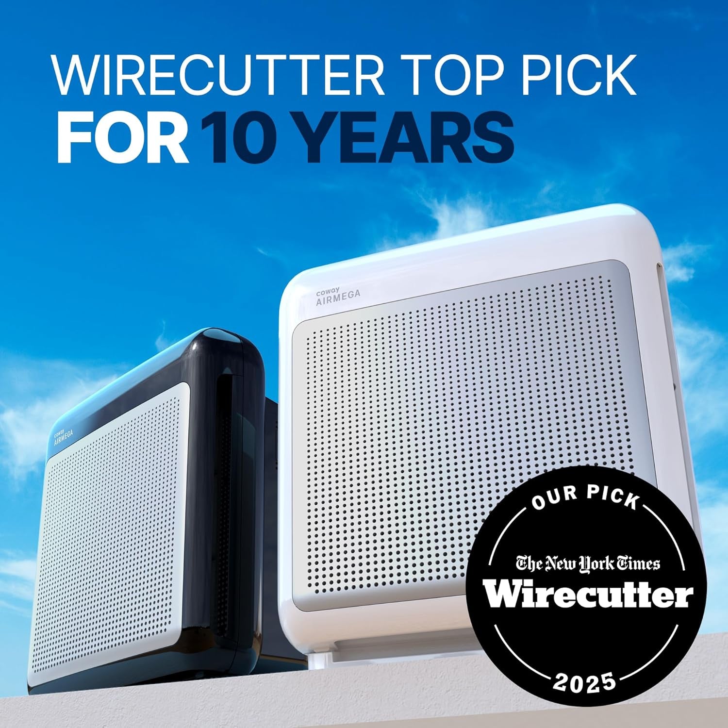 Air Purifier for Home up to 1,748Ft², HEPA Filter for Smoke, Allergies, Pet Dander, Odor, Air Quality Monitor, Auto&Eco Mode, Timer, Filter Indicator, 3Yr Warranty, Airmega 200M, Black