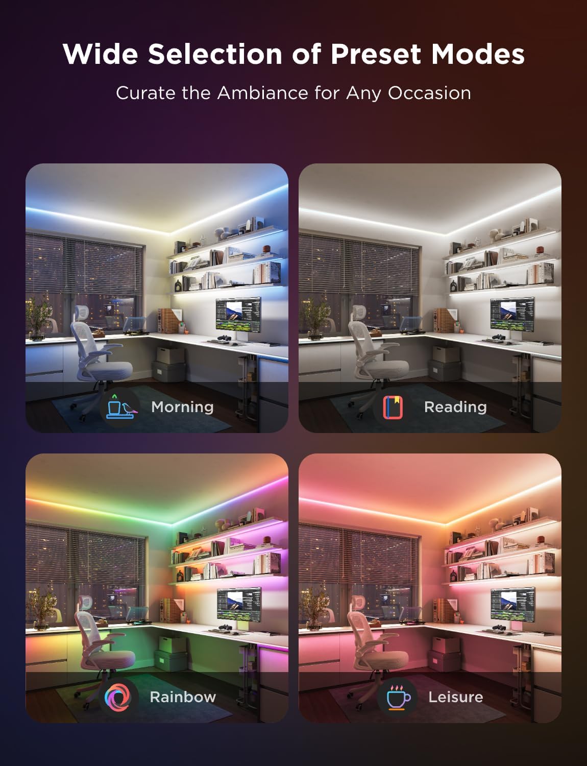 Govee COB LED Strip Light Pro RGBICW WiFi H61E6