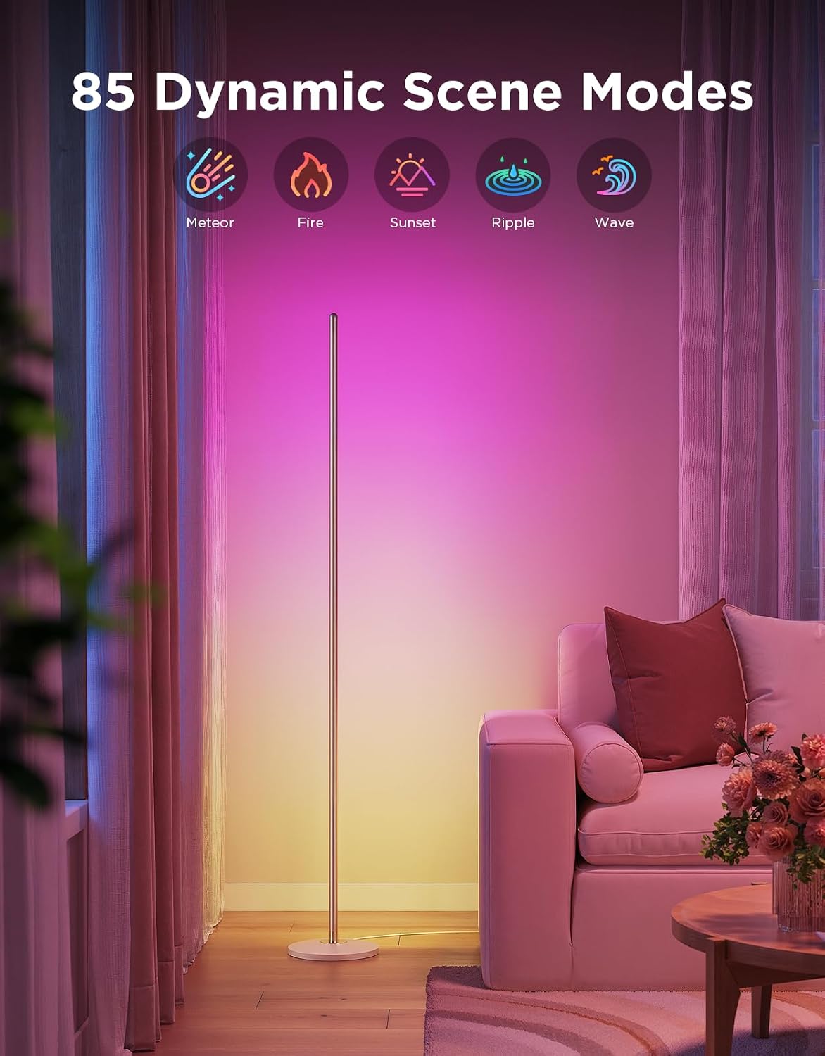 Govee RGBIC Floor Lamp Basic 1000lm H6076A