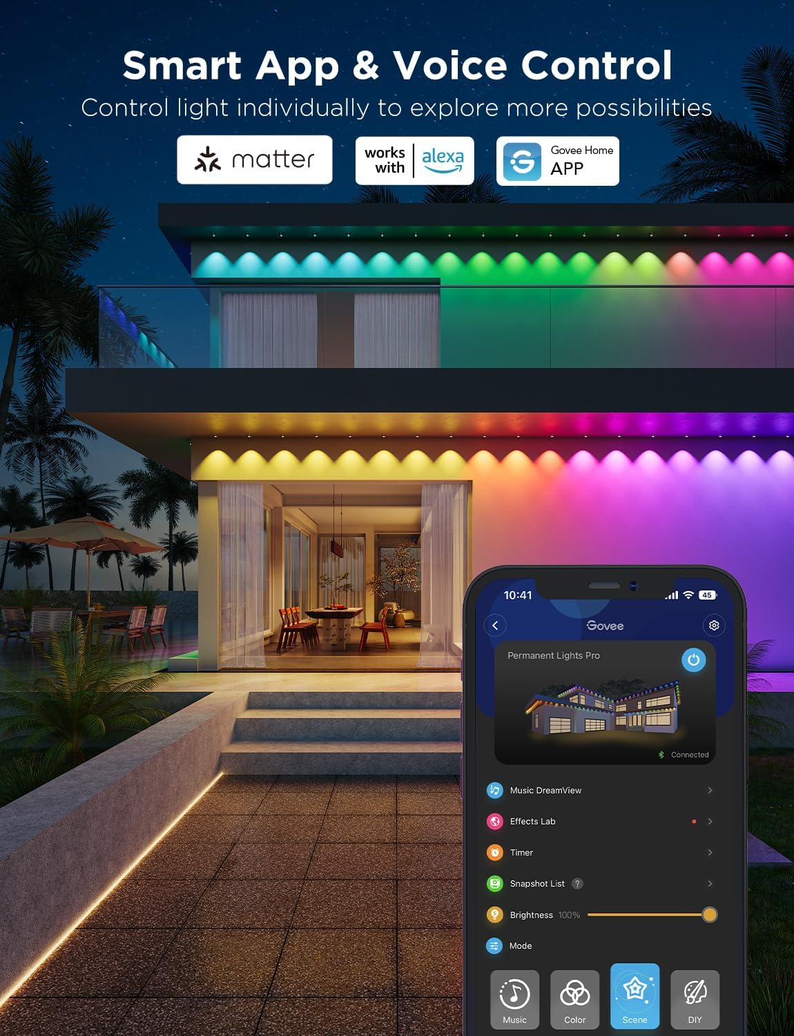 Govee Permanent Outdoor Lights Pro 60m 120-LED H706C