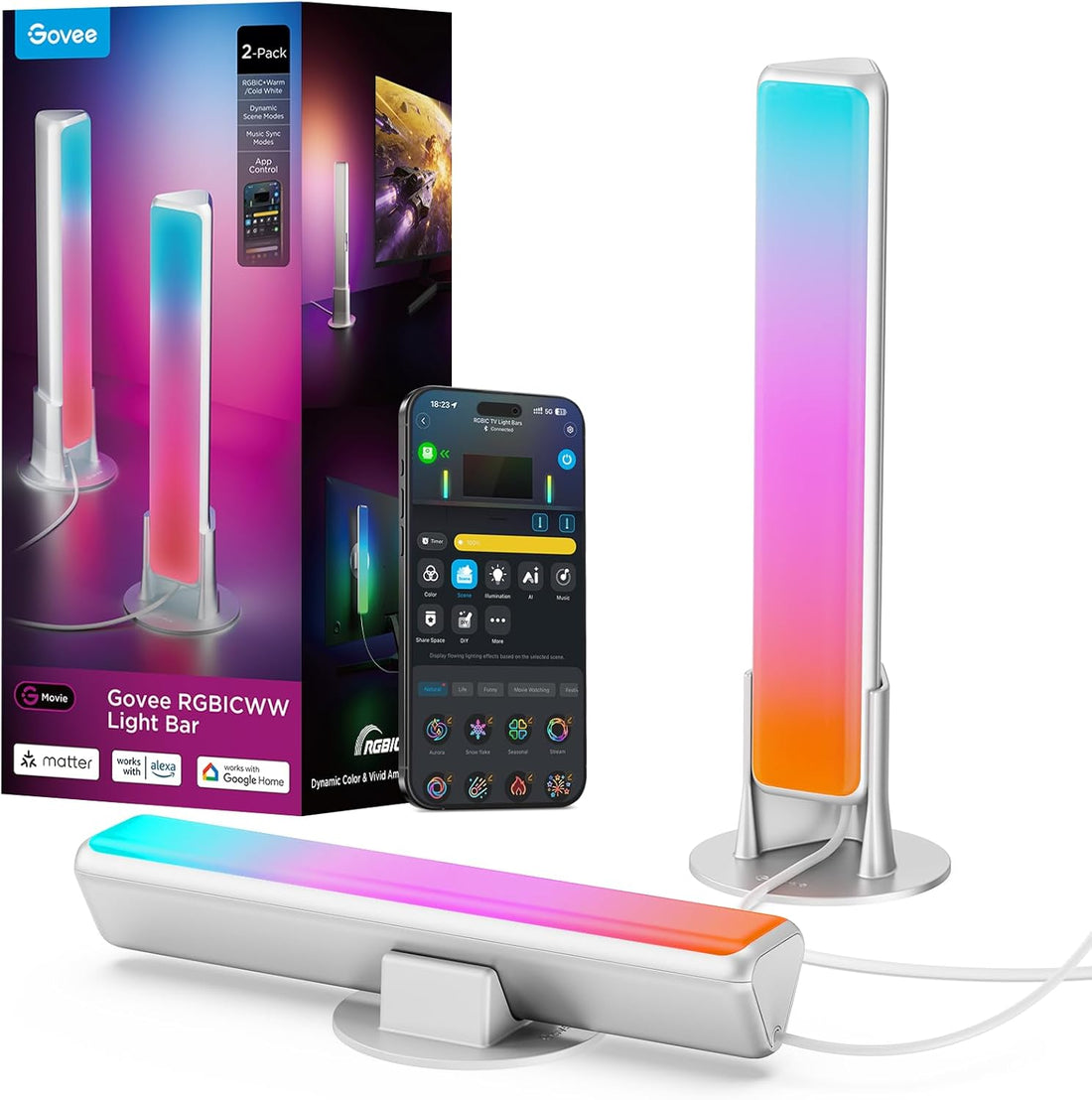 Govee Smart LED Light Bars TV Backlights H6056