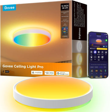 Govee Smart Ceiling Light Pro 4300LM RGBIC 15-Inch H60A6