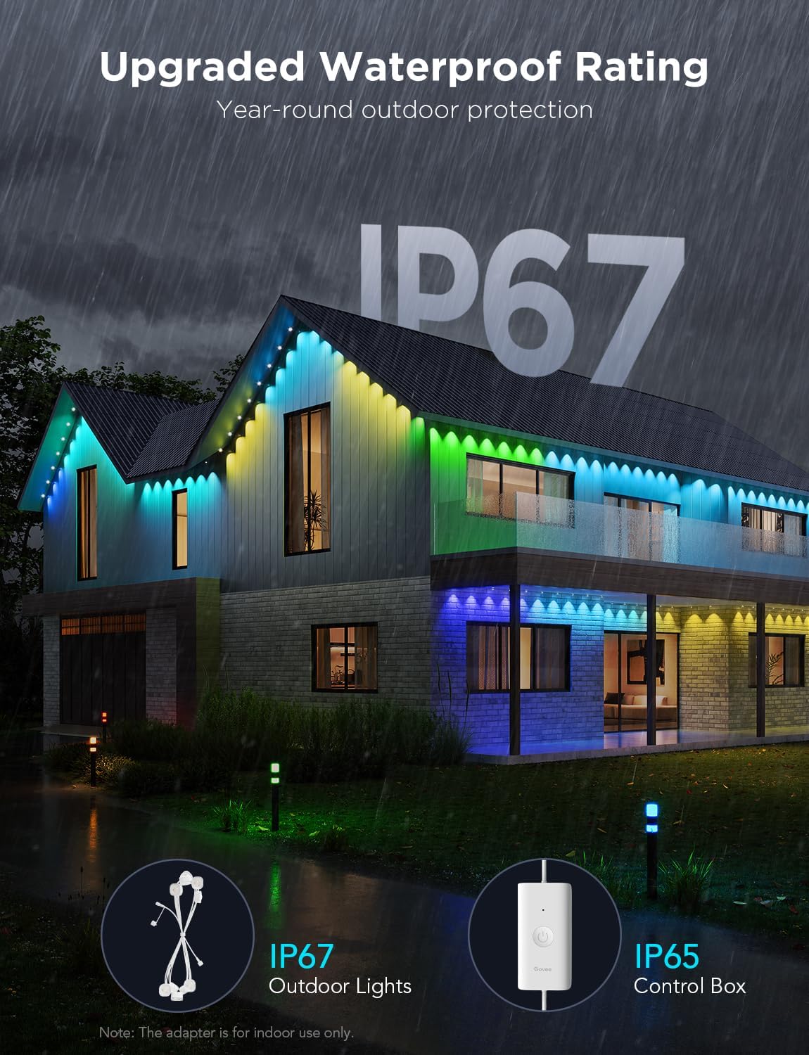 Govee Permanent Outdoor Lights Pro 45.7m RGBIC LED H706B