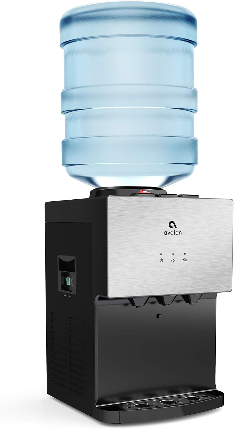 Avalon Top Loading Countertop Water Cooler Dispenser Stainless Steel