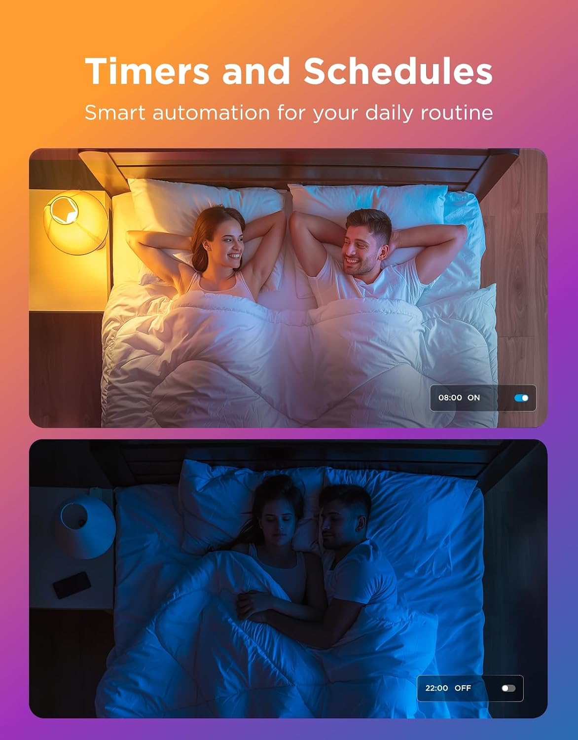 Govee Smart Bulbs A19 LED Light Bulbs 800lm RGBWW H6008