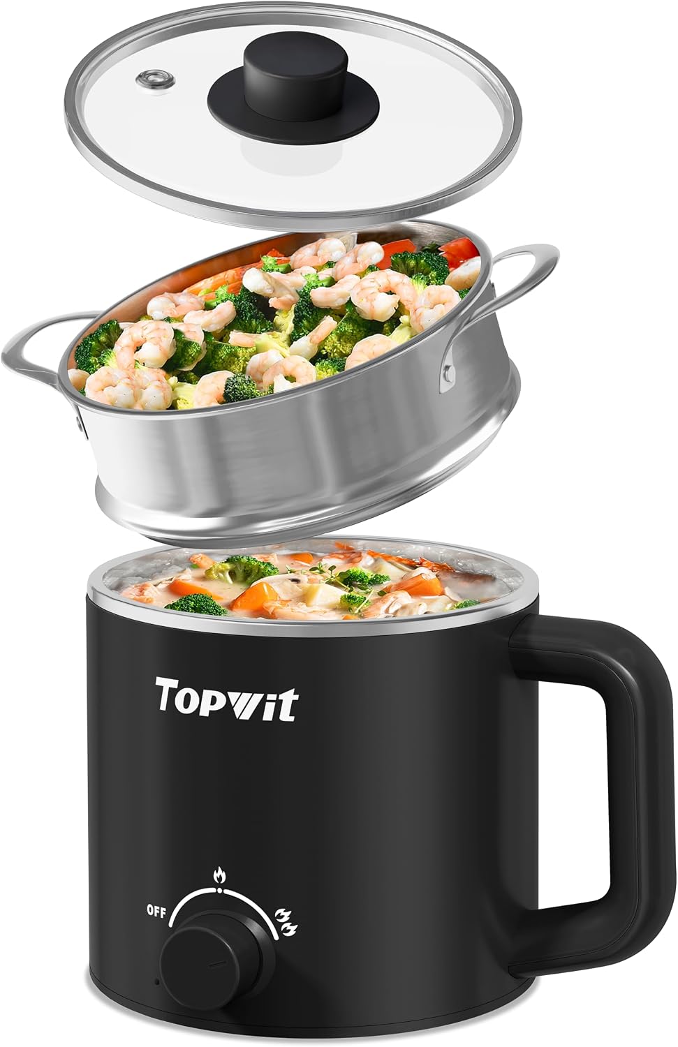 1.6L Electric Pot, Electric Hot Pot with 304 Stainless Steel