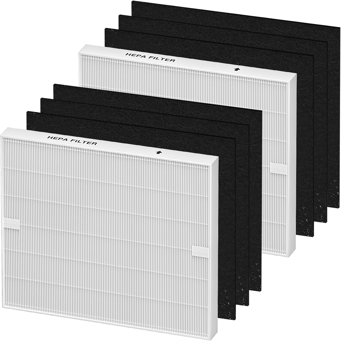 AP-1512HH Air Purifier Replacement Filter Set for Coway Airmega AP-1512HH and and Airmega 200M Air Purifier, 2 HEPA and 6 Carbon Filters Compared to Part #3304899