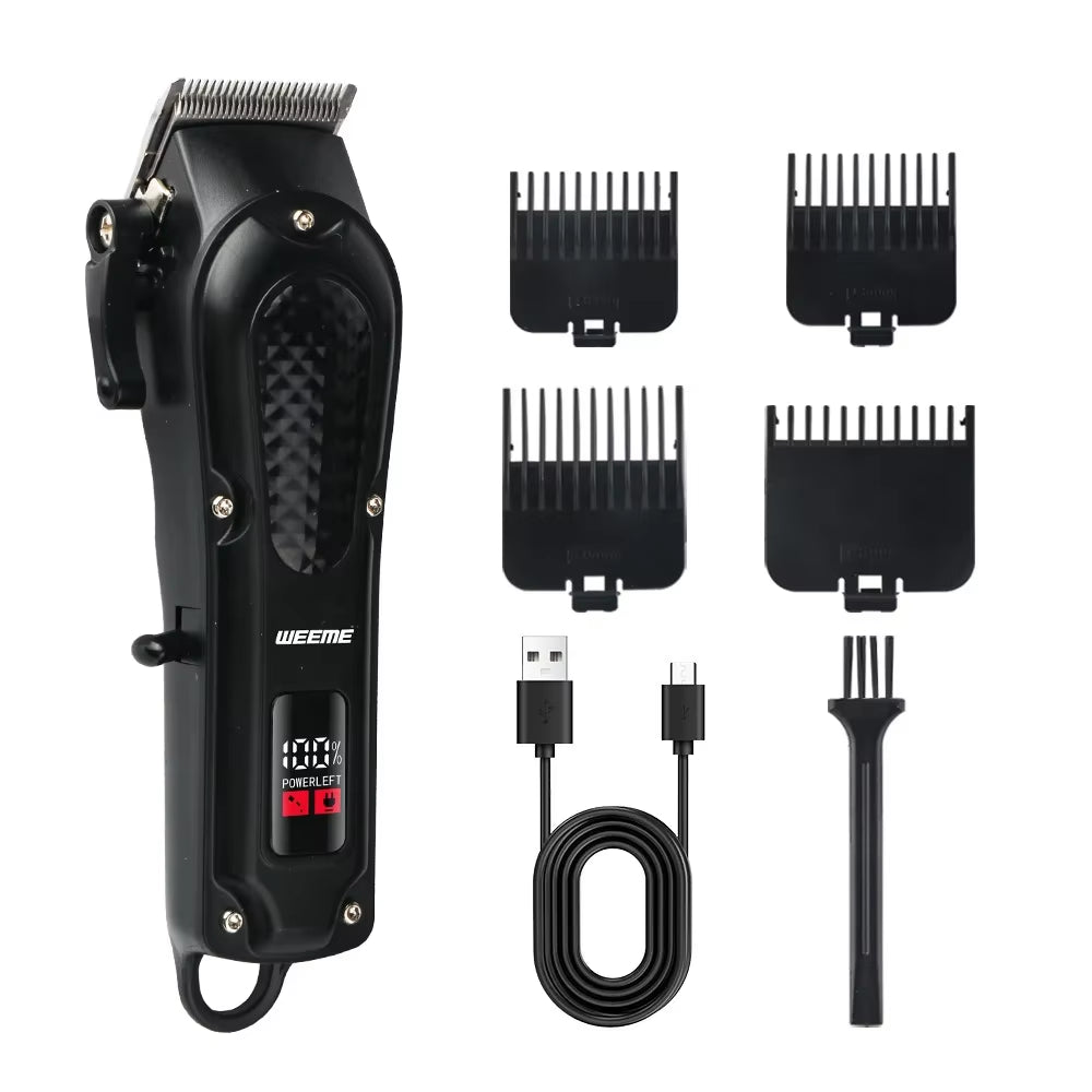 Vintage Hair Clipper Cordless Electric Hair Cutting Machine Portable Shaver Barber USB Fast Charging Hair Trimmer for Hairdresse