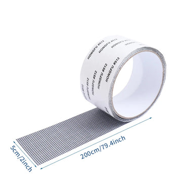 Window Screen Repair Tape Waterproof anti Mosquito Door Mesh Patch Tape Broken Holes Repair Essential Accessories Tool 5X200Cm