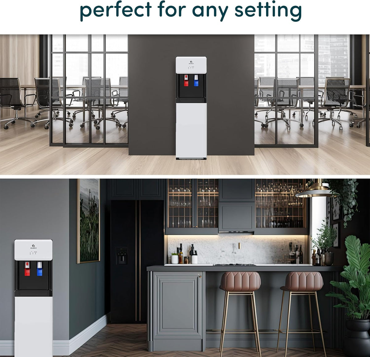 Avalon Self Cleaning Bottom Loading Water Cooler Dispenser Hot Cold A6SC-WHT