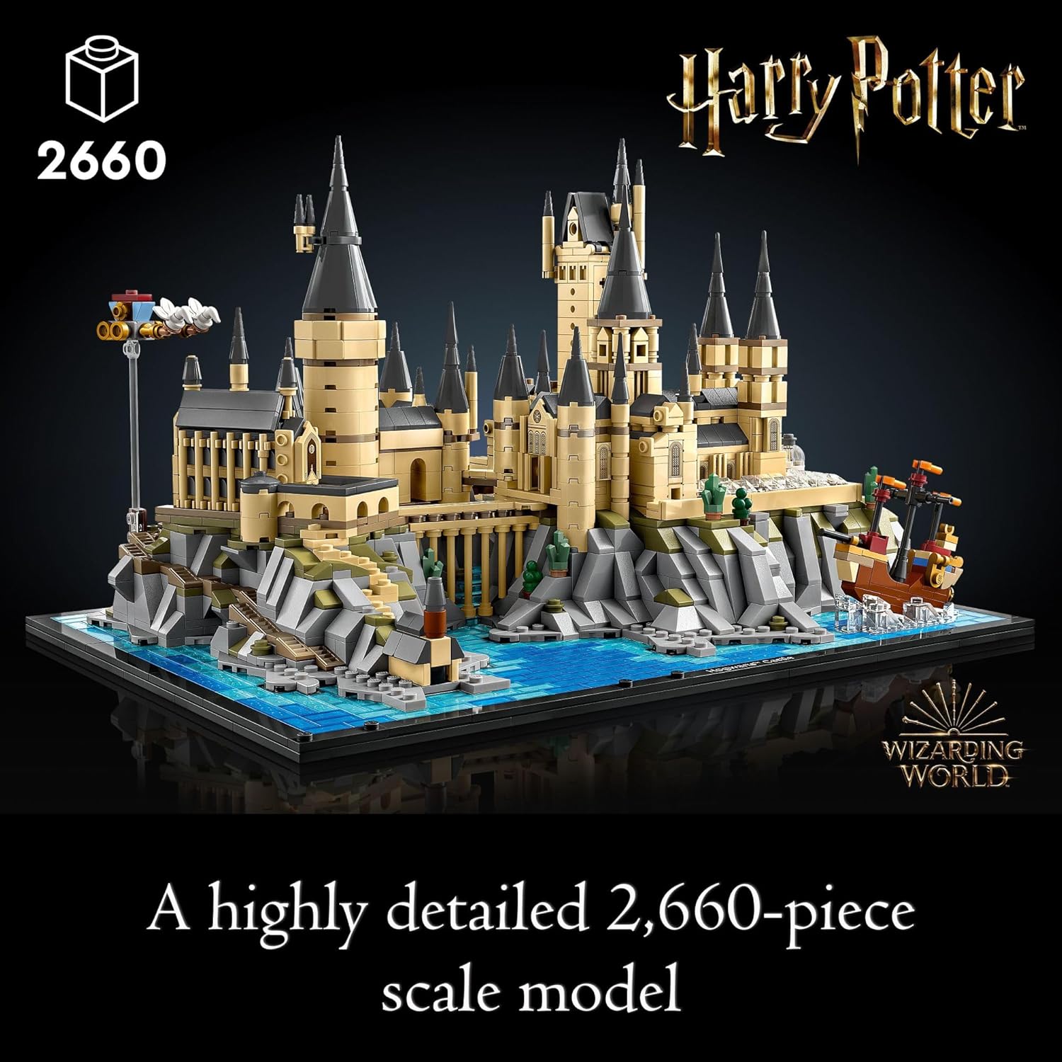 Harry Potter Hogwarts Castle and Grounds 76419 Building Set, Gift Idea for Adults, Buildable Display Model, Collectible Harry Potter Playset, Recreate Iconic Scenes from the Wizarding World