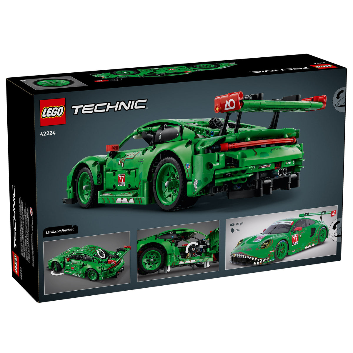 LEGO Technic Porsche 911 GT3 R REXY AO Racing Car 42224