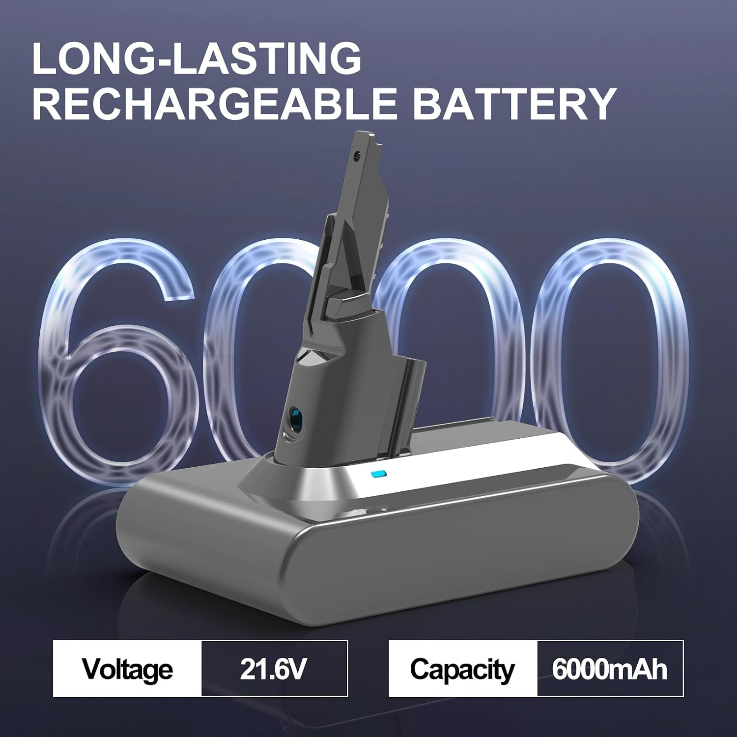 6.0Ah V7 Battery Replacement Compatible with Dyson V7 Series
