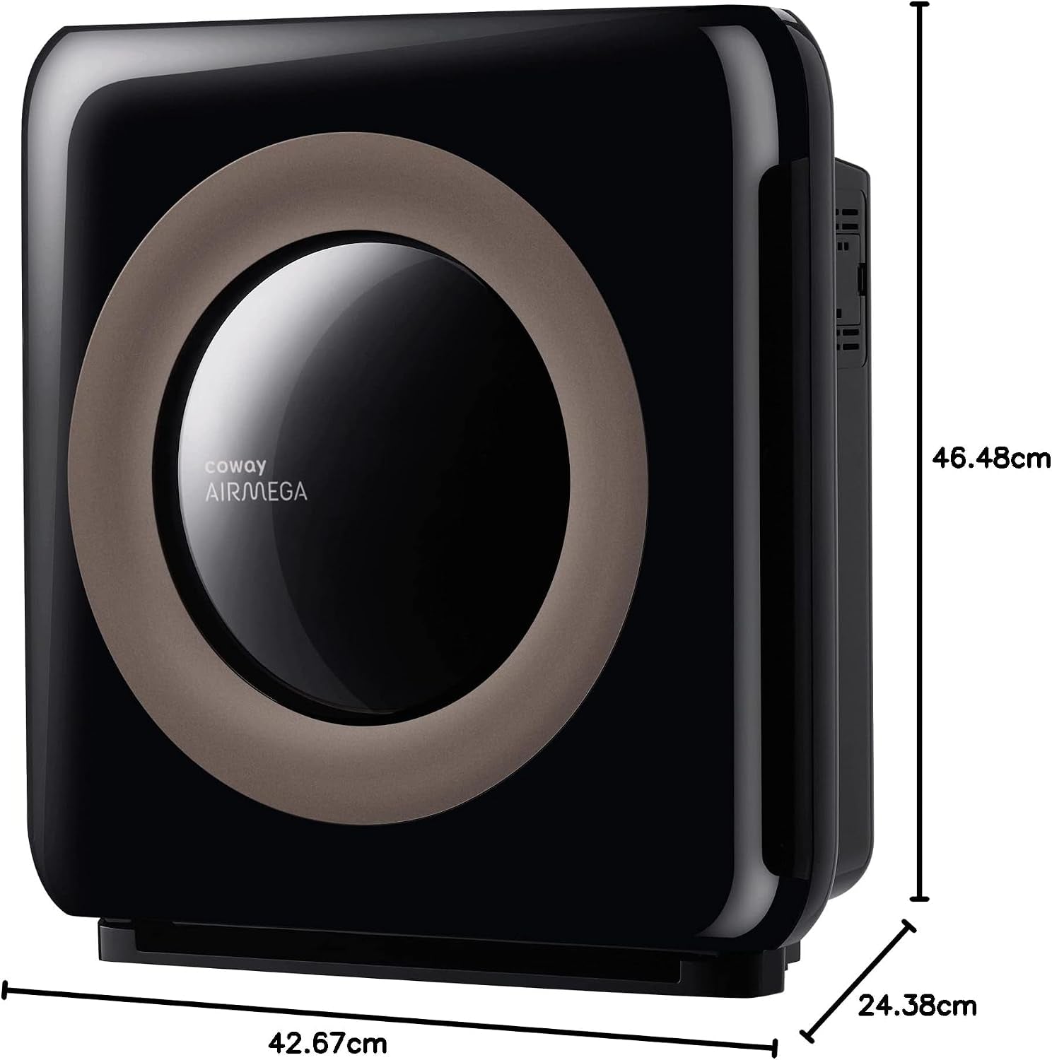 Airmega AP-1512HHS App-Enabled Smart Technology, Compatible with Amazon Alexa True HEPA Air Purifier, Black/Bronze