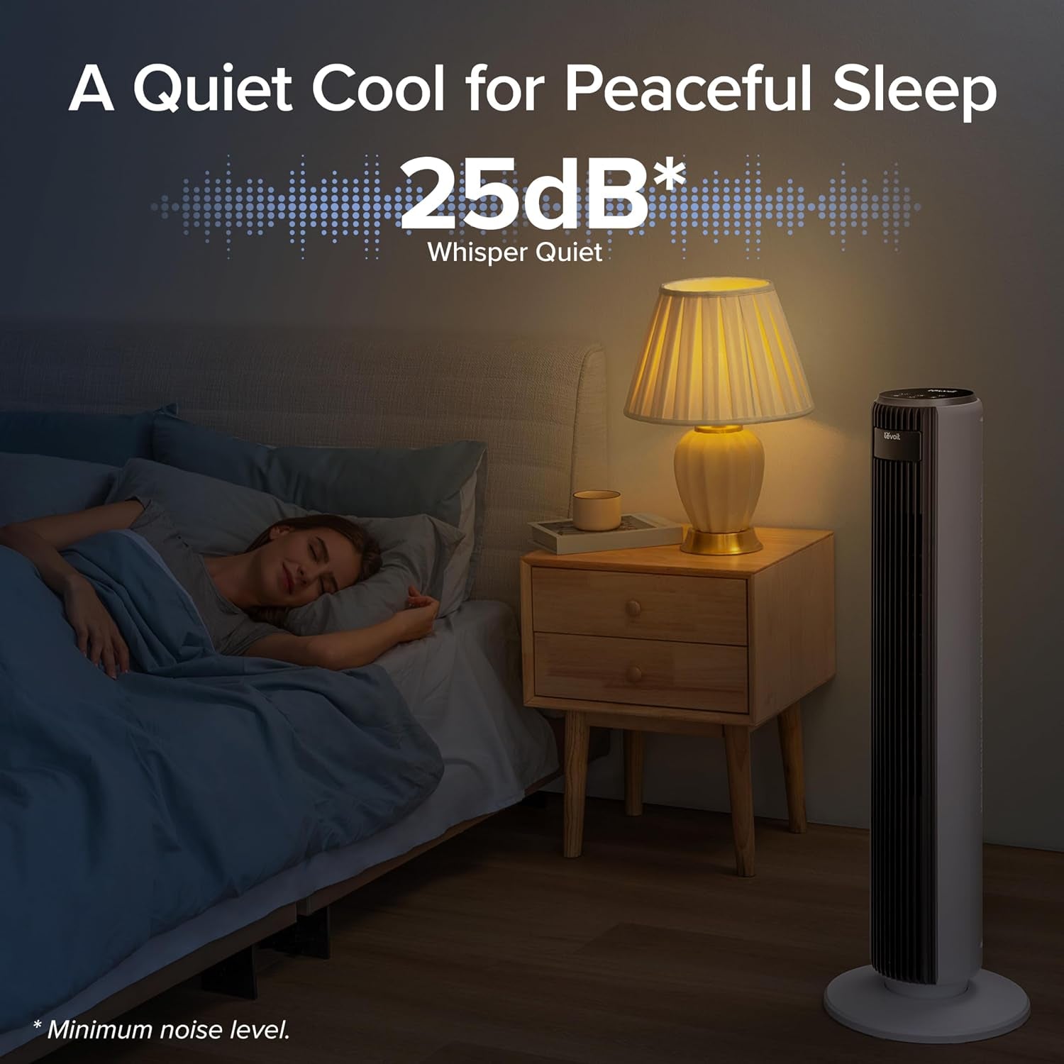 25Db Tower Fan for Bedroom, 26Ft/S Velocity Standing Fan, 90° Oscillating Cooling Fans for Home, 12 Speeds, LED Display, 4 Modes, 12H Timer, Bladeless, Remote Control, 36 Inch