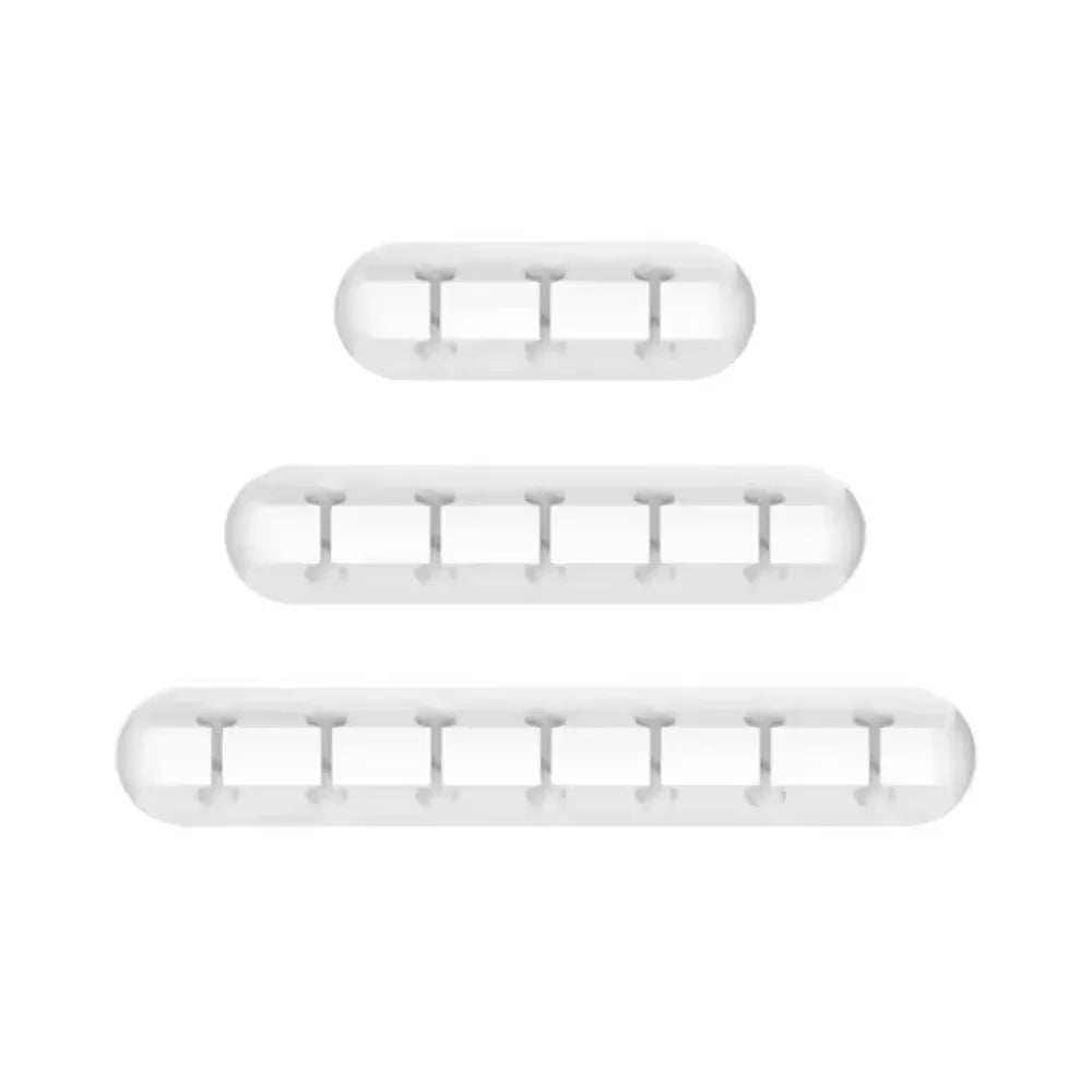 Cable Cord Wire Organizer Silicone USB Cable Winder Management Clips Self Adhesive for Mouse Keyboard Headset for Iphone Huawei