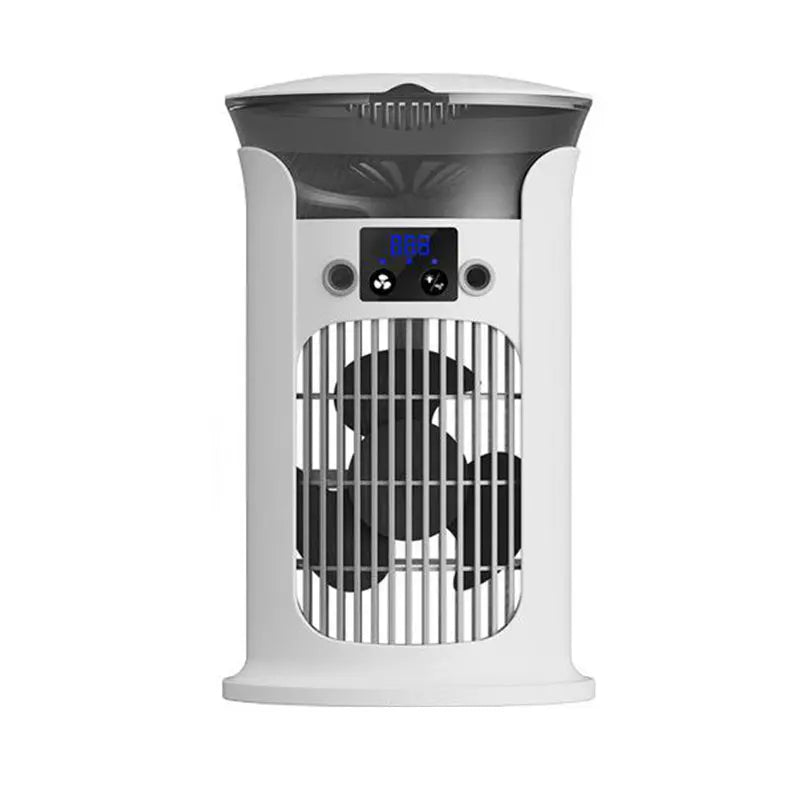 Mute Desktop USB Mini Portable Air Conditioner Fan Room Home Camp Humidifier Water Mist Cooling Fan Night Lamp Air Cooler