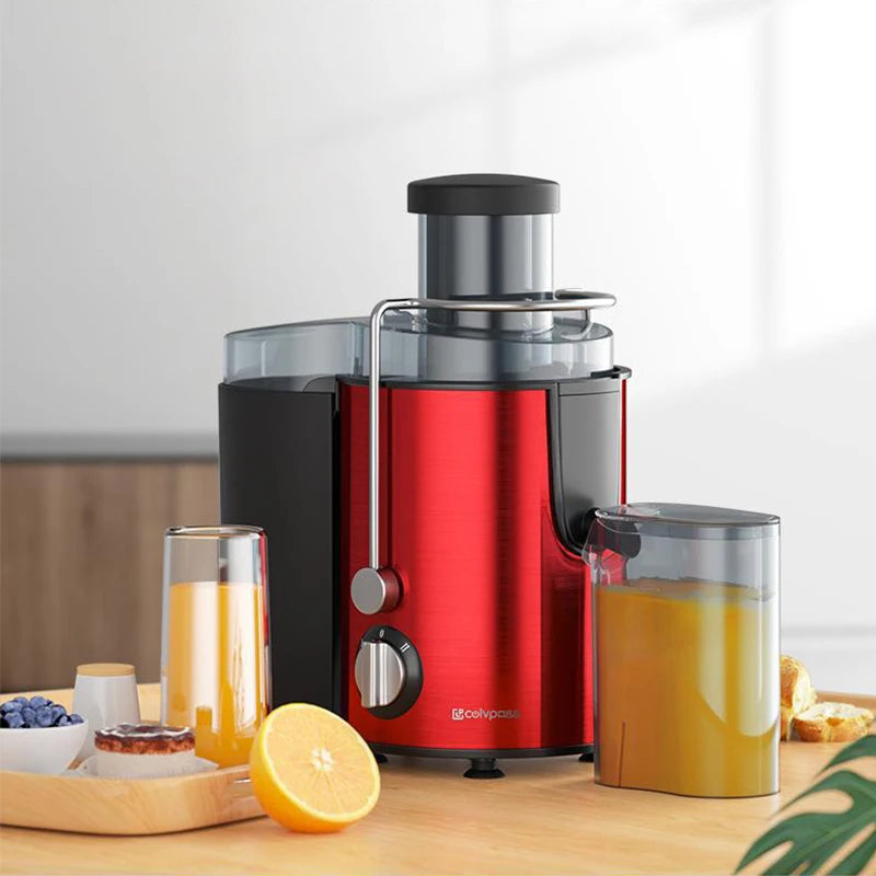 Stainless Steel Fruit Juicer Centrifugal Strong Power Easy to Clean 800W Motor Big Mouth Large for Fruits and Vegetables