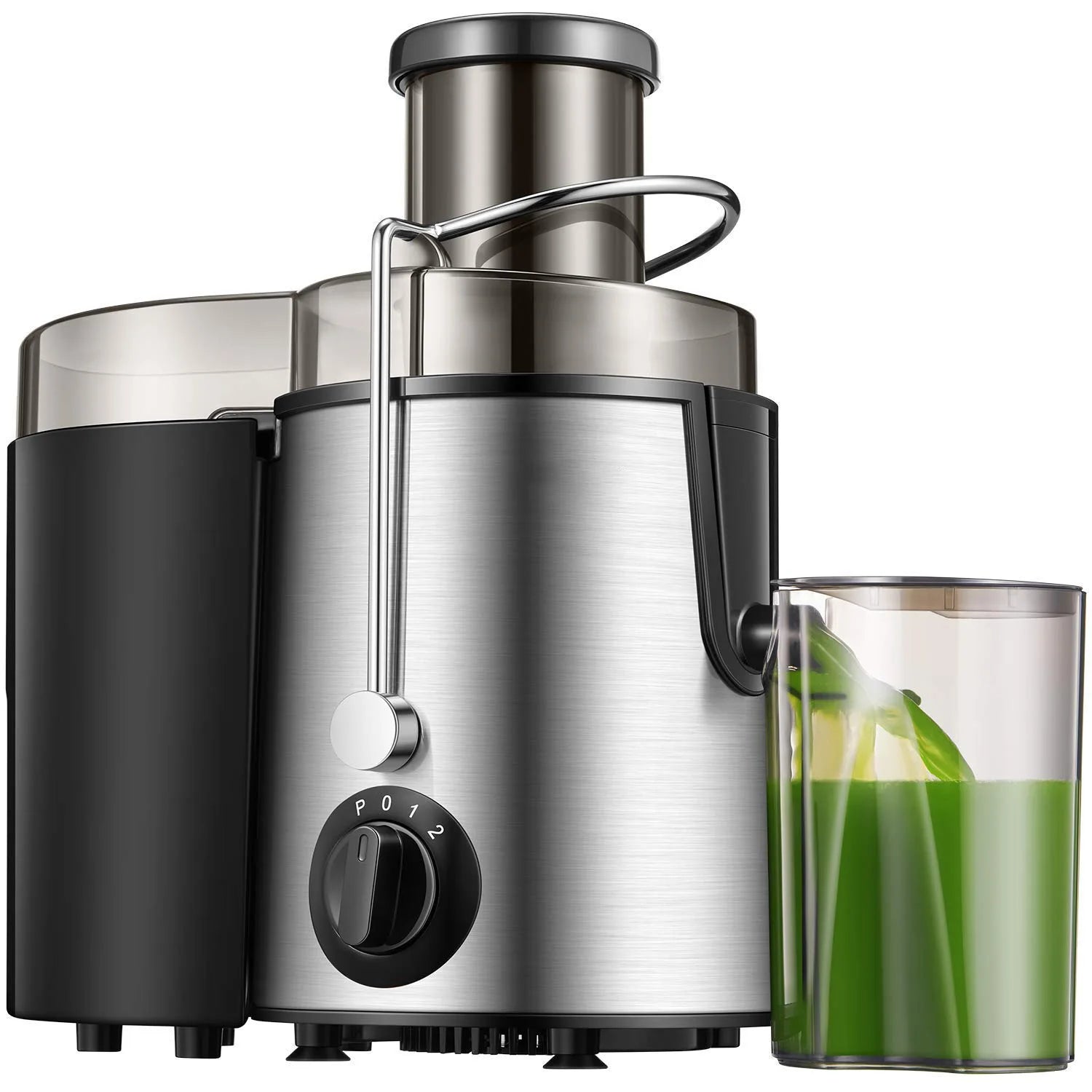 Stainless Steel Fruit Juicer Centrifugal Strong Power Easy to Clean 800W Motor Big Mouth Large for Fruits and Vegetables