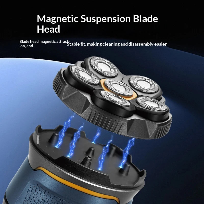 Balding Tool - Home Use Men'S Water-Proof Electric Shaver with High Power Hair Clipper for Two-Purpose Use