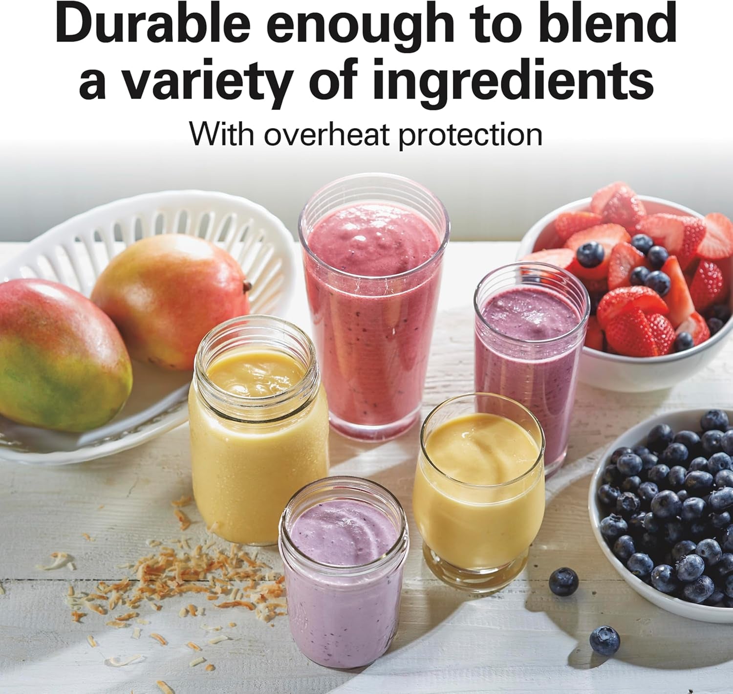 Personal Blender for Smoothies & Protein Shakes, Portable Single Serve Blender with Travel Lid, 14 Oz Bpa-Free Jar, 175W, Compact Countertop Blender, Raspberry, 51131G