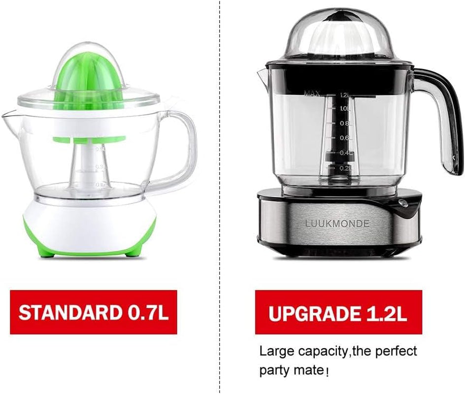 Electric Citrus Juicer 1.2L Large Volume, Orange Juicer with Powerful Motor and LED Working Lamp, Electric Lemon Squeezer for Orange Lemon Lime Grapefruit