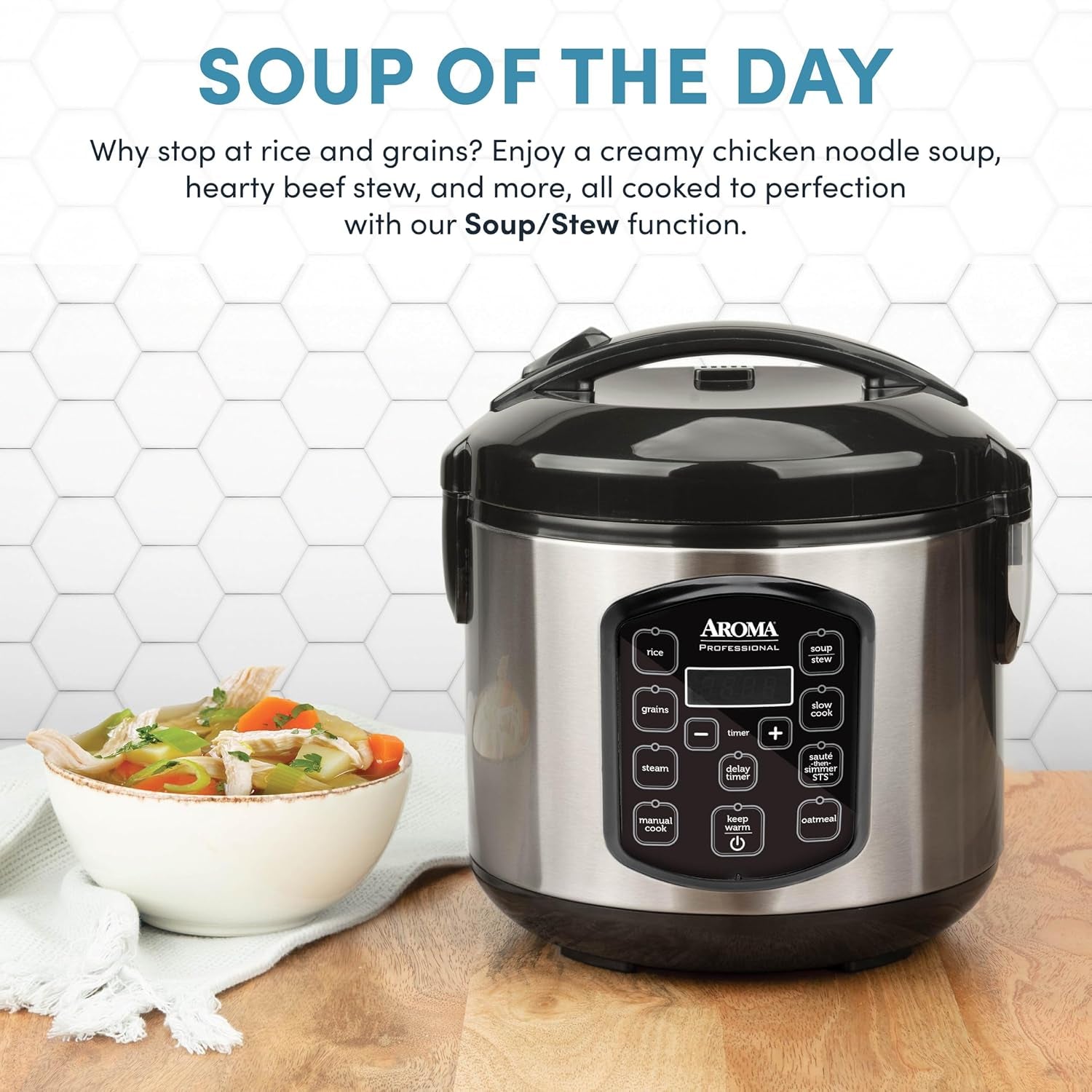 ® Professional 8-Cup (Cooked) / 2Qt. Digital Rice & Grain Multicooker, ARC-984SBD
