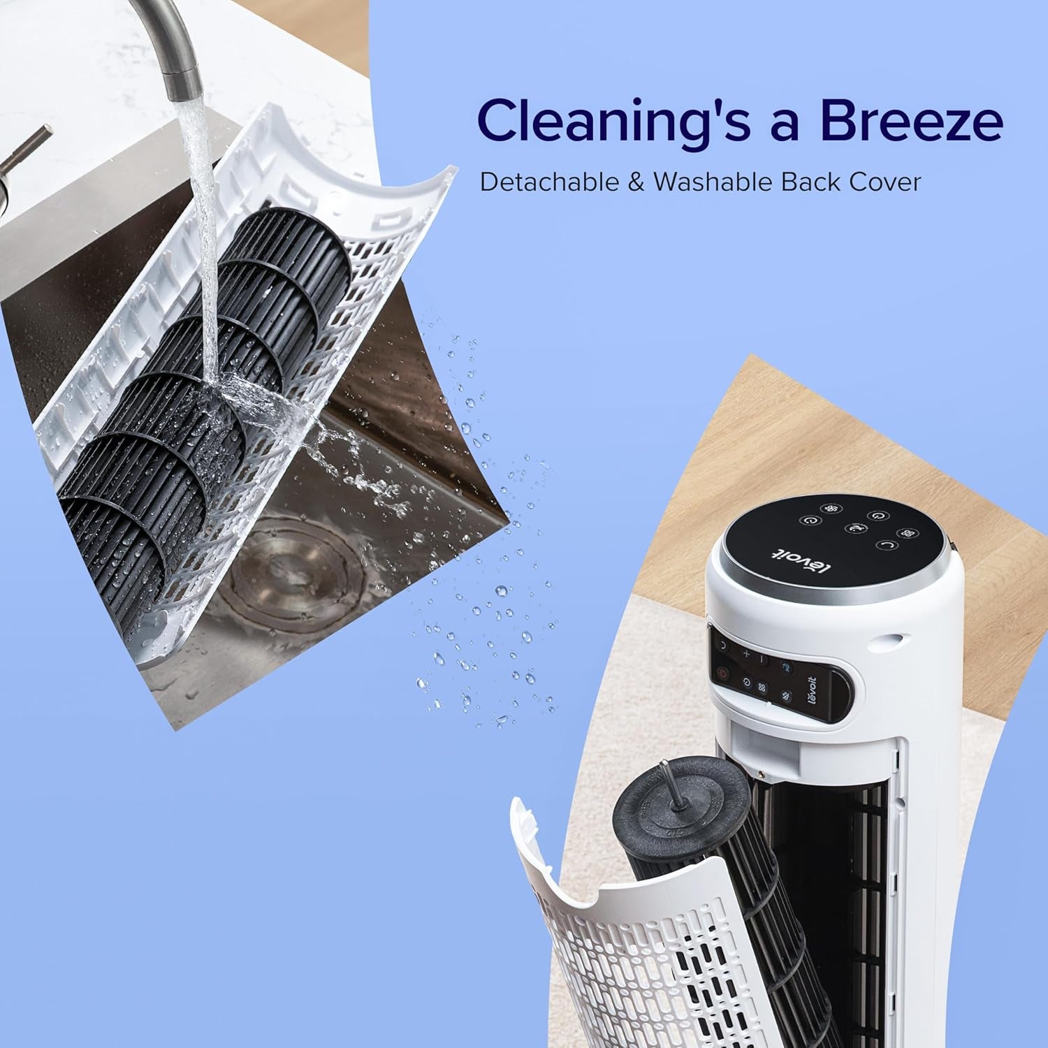 25Db Tower Fan for Bedroom, 26Ft/S Velocity Standing Fan, 90° Oscillating Cooling Fans for Home, 12 Speeds, LED Display, 4 Modes, 12H Timer, Bladeless, Remote Control, 36 Inch