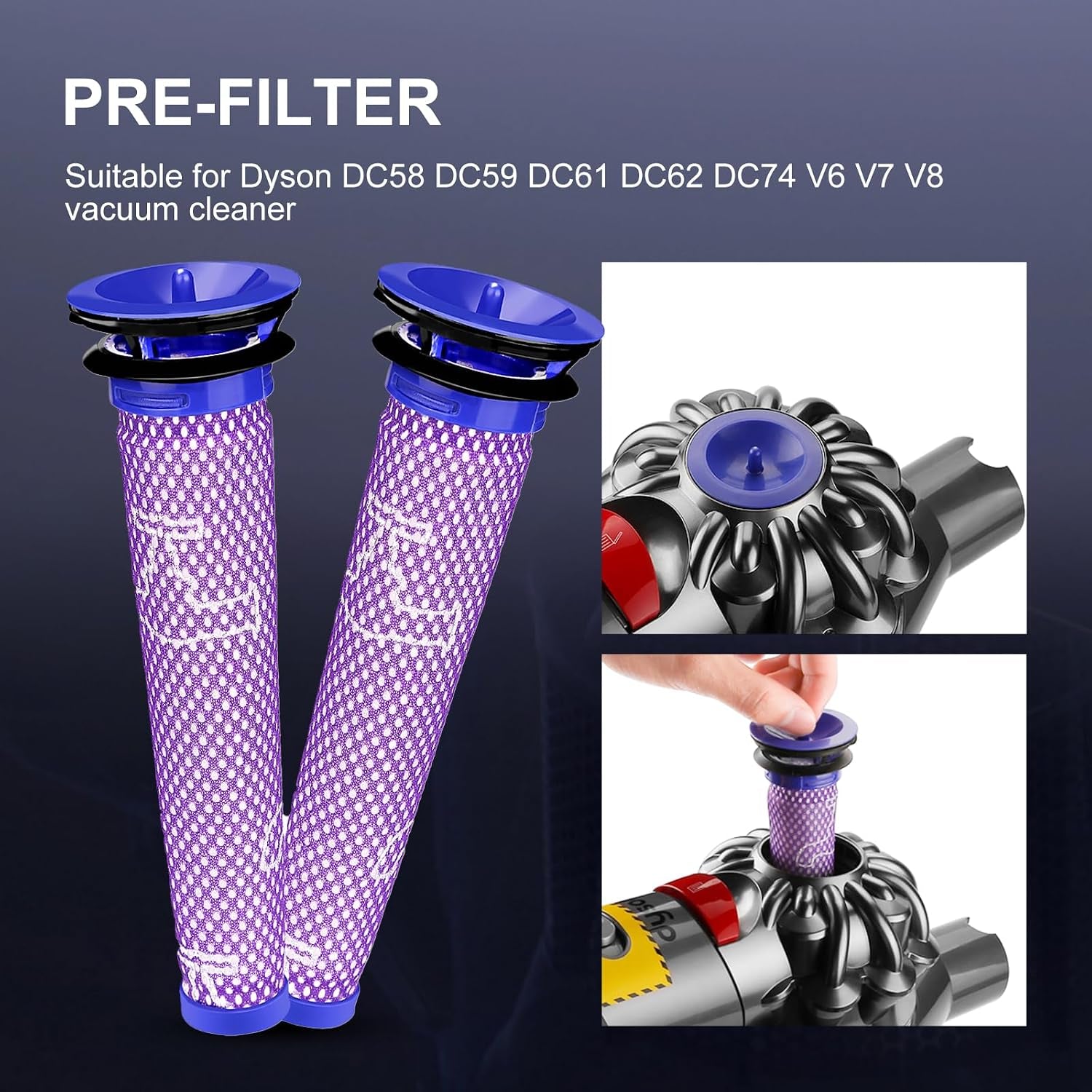 6.0Ah V7 Battery Replacement Compatible with Dyson V7 Series