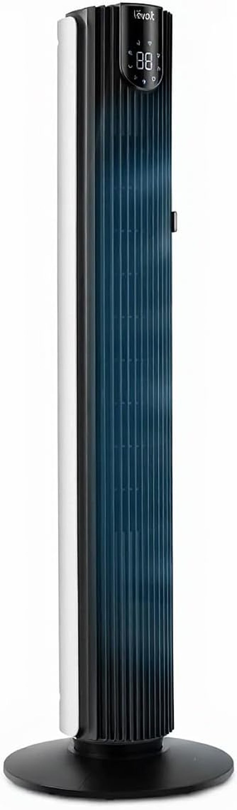 25Db Tower Fan for Bedroom, 26Ft/S Velocity Standing Fan, 90° Oscillating Cooling Fans for Home, 12 Speeds, LED Display, 4 Modes, 12H Timer, Bladeless, Remote Control, 36 Inch