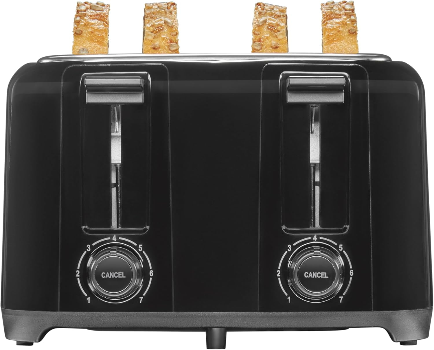 4-Slice Toaster, Black, Extra-Wide Slot Toaster with Cool-Touch Walls, Shade Selector, Toast Boost, Auto Shutoff, Cancel Button, 24215G