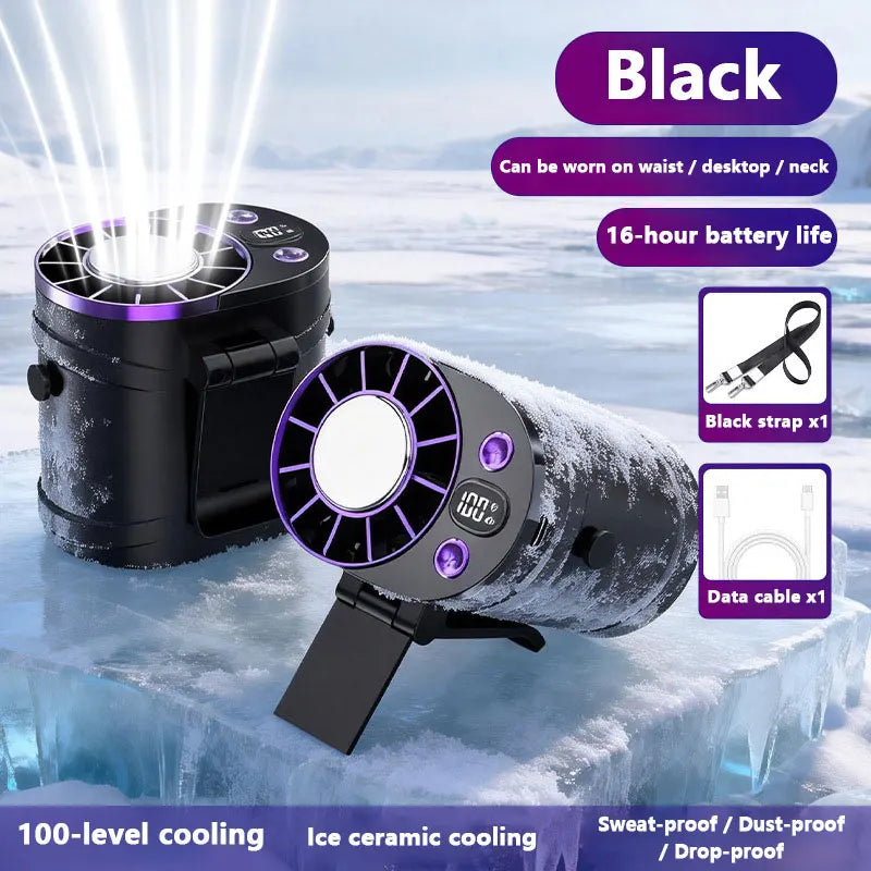 Waist Fan Portable Air Conditioner Personal Cooling Clip on Fan for Outdoor Sports Travel Office Workers Summer Gift
