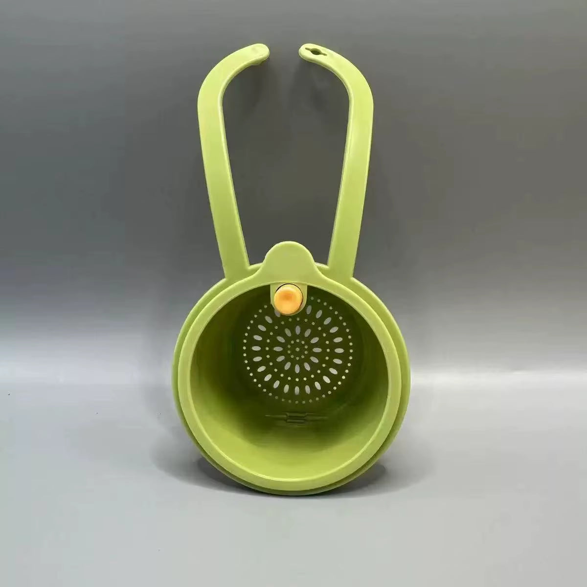 Press-Type Drain Basket: Food Strainer & Sink Organizer, Multi-Functional for Kitchen & Bathroom Use