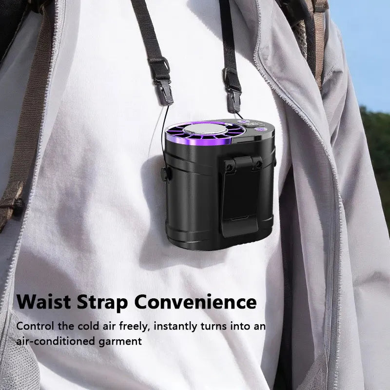 Waist Fan Portable Air Conditioner Personal Cooling Clip on Fan for Outdoor Sports Travel Office Workers Summer Gift