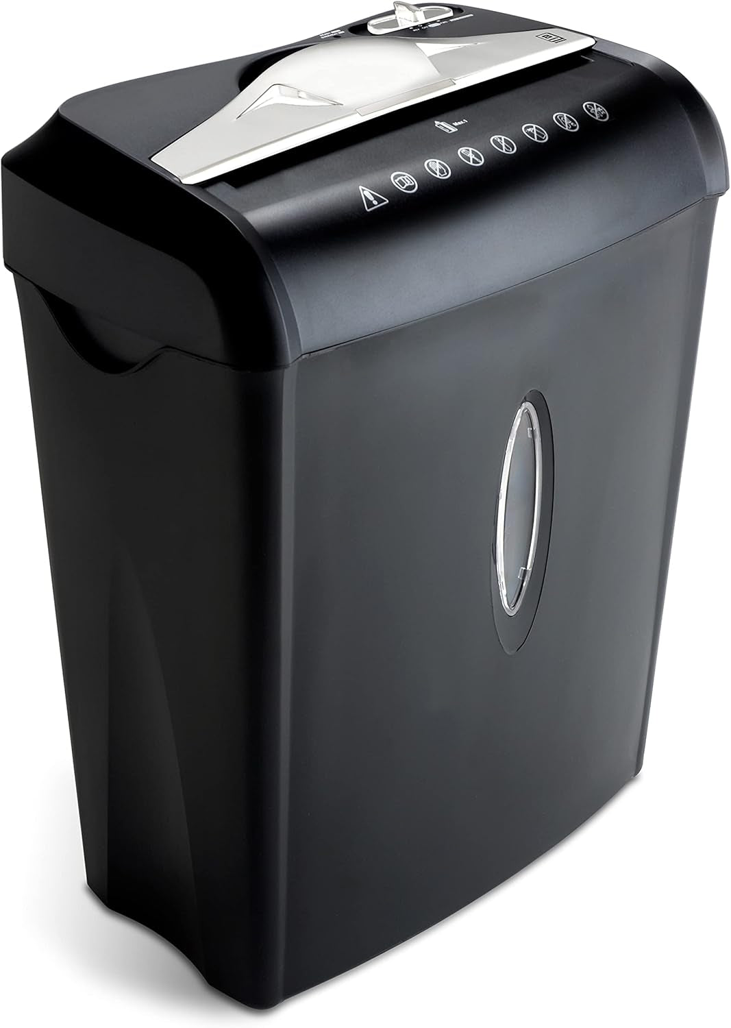 High Security Paper and Credit Card Shredder with 3.7-Gallon Wastebasket, 8-Sheet Cross-Cut with Basket