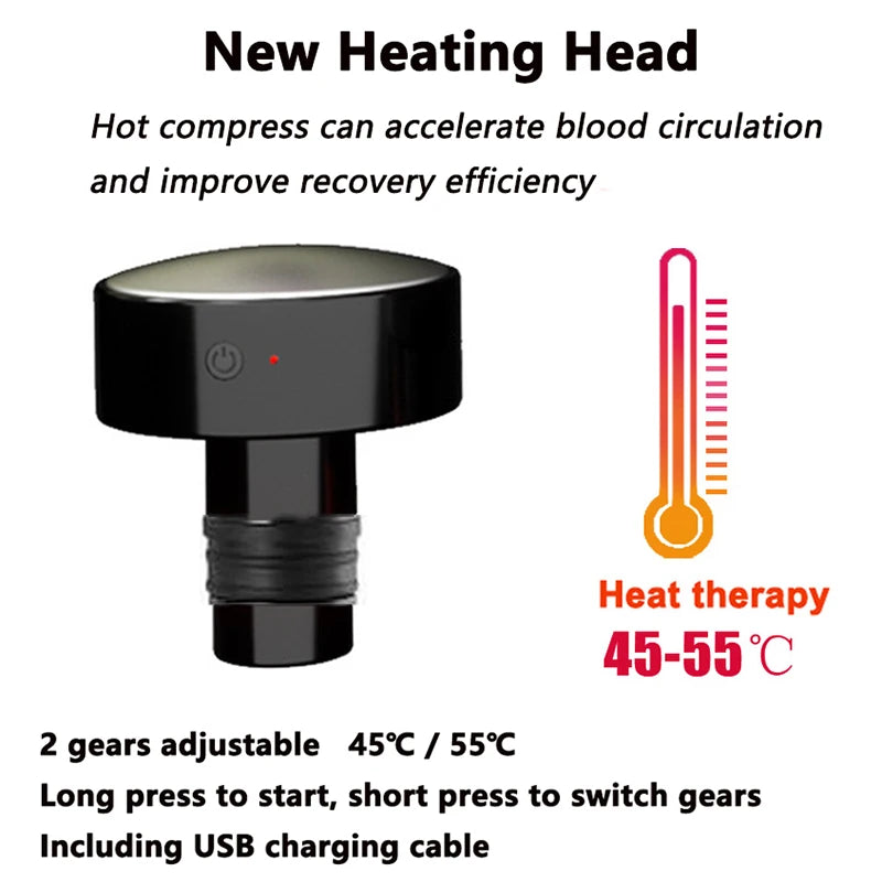 24V Heat Massage Gun Ultra Powerful Professional  X5 Pro Deep Muscle Massager with 14 Heads Brushless Motor for Home Gym