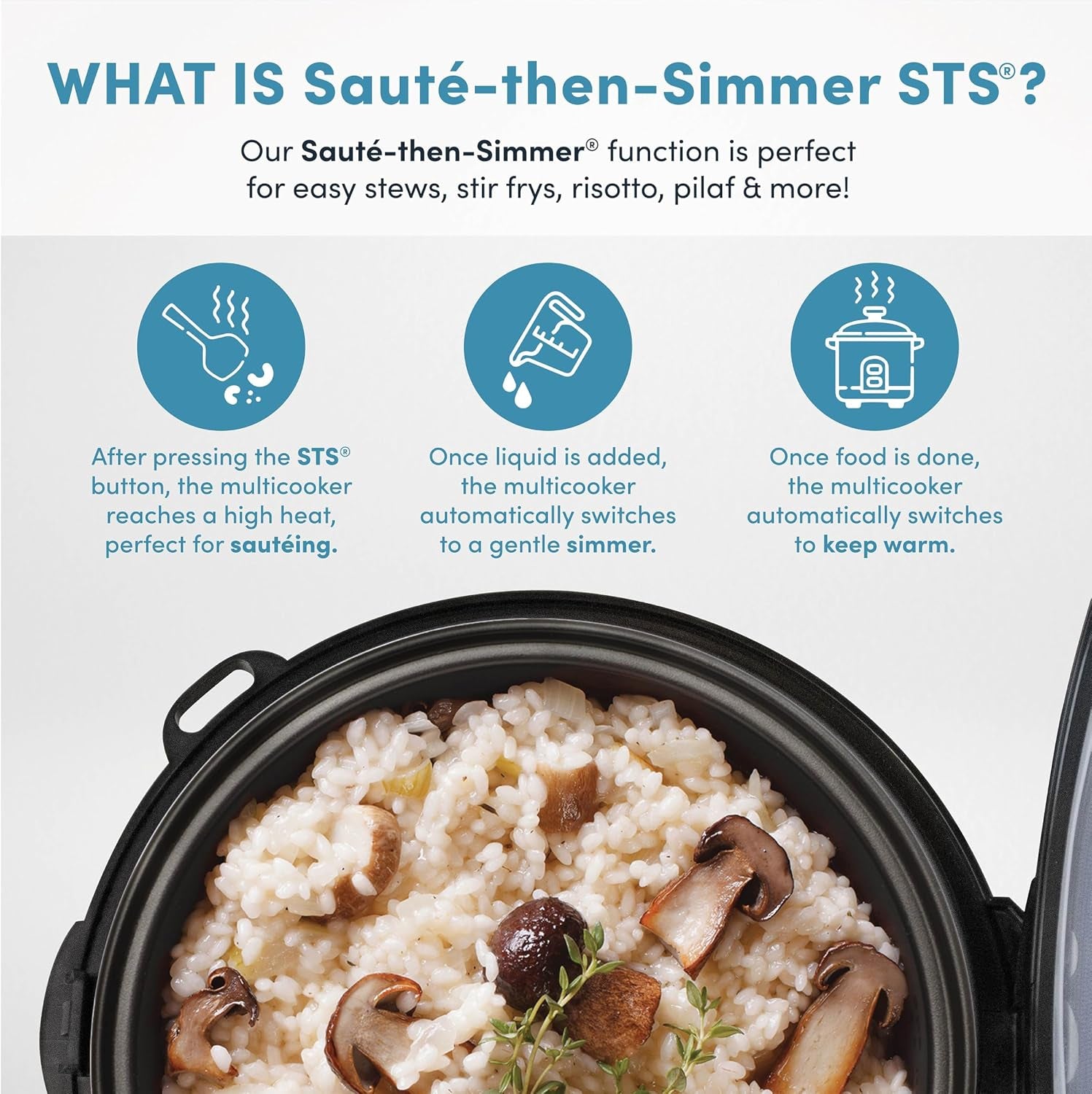 ® Professional 8-Cup (Cooked) / 2Qt. Digital Rice & Grain Multicooker, ARC-984SBD