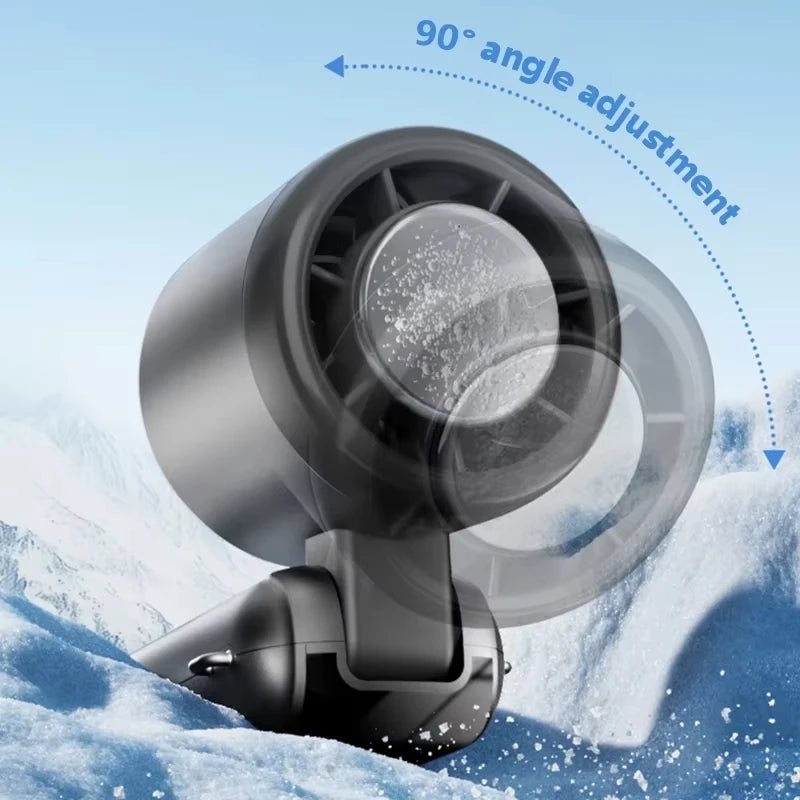 Ice Cooling Handheld Fan 100 Speeds Turbo Portable USB Desk Fan Foldable/Hangable for Outdoor Fast Chill Ice Compress