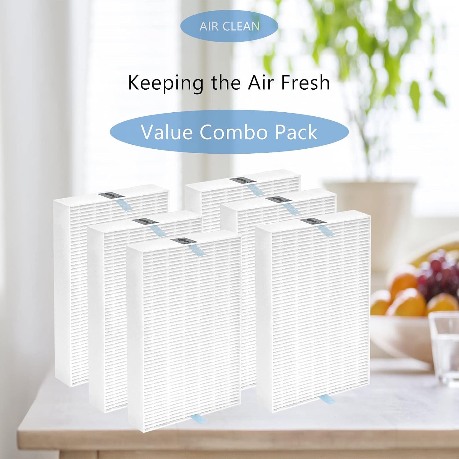 HPA300C HEPA Replacement Filter R Compatible with Honeywell HPA300, HPA200, HPA100, HPA090 Series and HPA5300 Air Purifier, True HEPA Filter R (HRF-R3 & HRF-R2 & HRF-R1, 6 Pack)