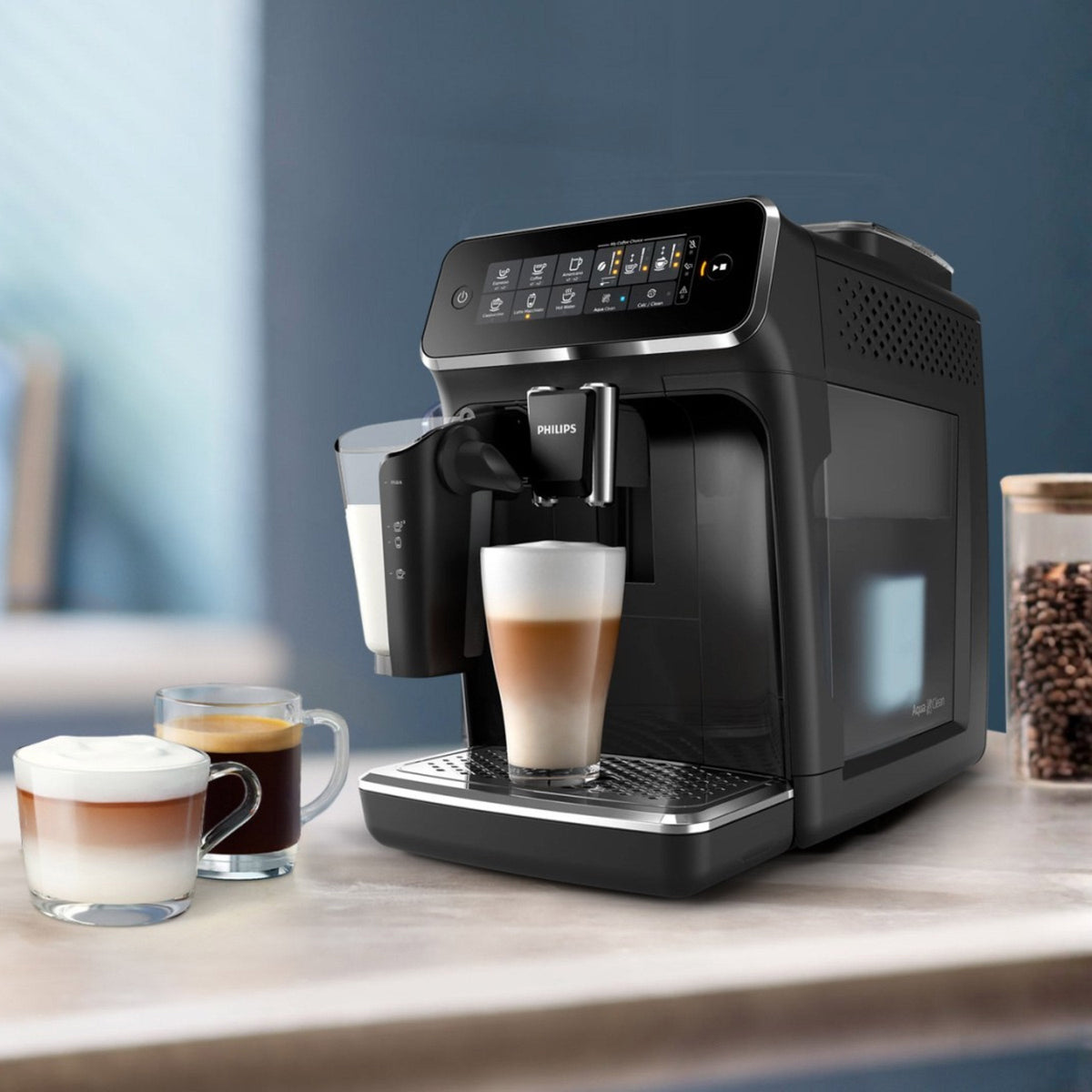 Philips 3200 Series Fully Automatic Coffee & Espresso Machine with LatteGo